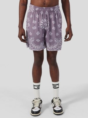 Mauve Bandana Active Short