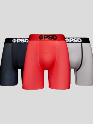 Cool Mesh 3 Pack - Red/Gray/Black